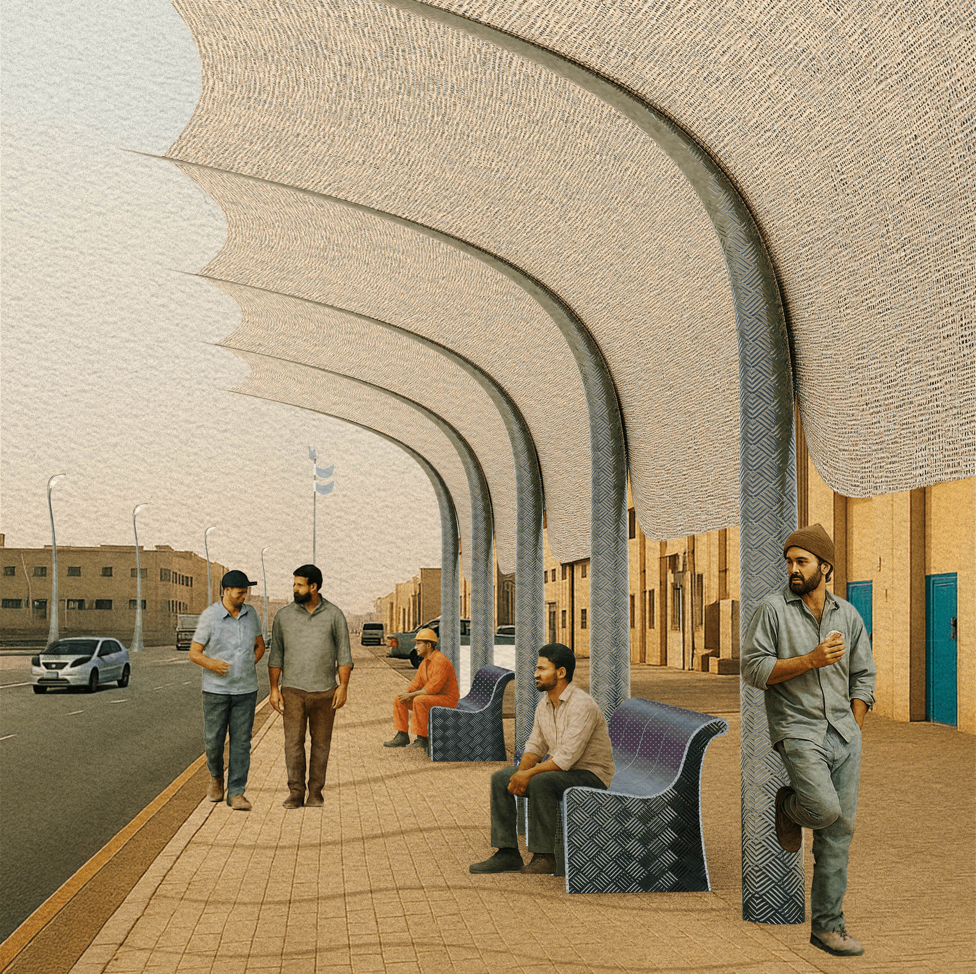 Dubai — Suburban Streetscape